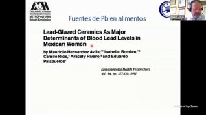 Toxicología de Metales y Alimentos - Dr. Luis Camilo Rios Castañeda