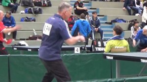 D Geist Kirner P Herbst WARM UP Bayerische Seniorenm  Tischtennis 2015 Straubing 17