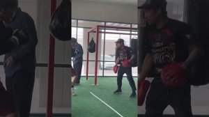 Pro Boxer Marlon Tapales Training