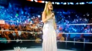 Lilian Garcia sings National Anthem on RAW 5/2/11