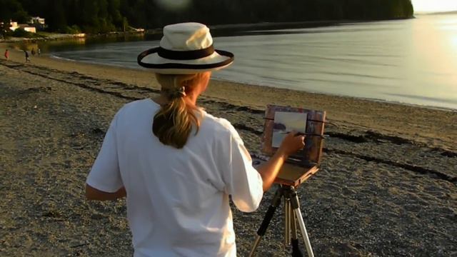 Renee Lammers Plein Air Painting A Sunset At Wadsworth Cove in Castine, Maine! смотреть онлайн