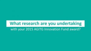 Associate Professor Niall Tebbutt on being awarded the 2015 AGITG Innovation Fund