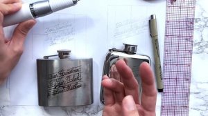 How to engrave metal flasks