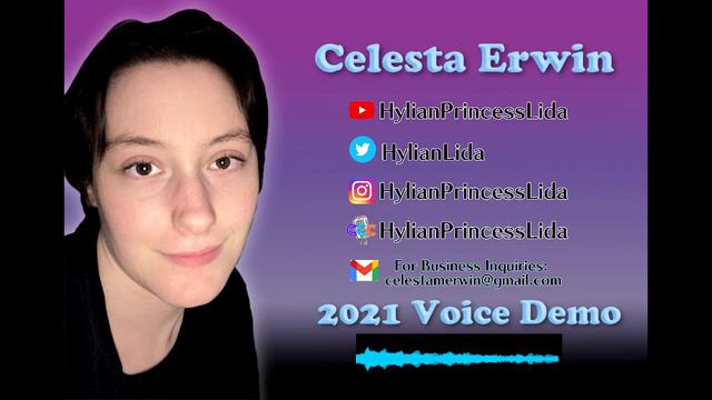 Celesta Erwin Voice Acting Demo 2021 смотреть онлайн