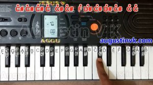 Learn (How) to play "Noorondu Nenapu - Bandhana" Kannada movie full song on keyboard PART-2