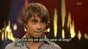 Alexander Rybak - talk-show "Skavlan", 18.09.09 (English subs)