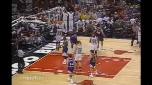 Michael Jordan and-1 Reverse Layup Over Ostertag