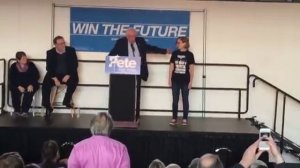 A fired up Bernie Sanders' endorses Pete D’Alessandro at rally in Des Moines