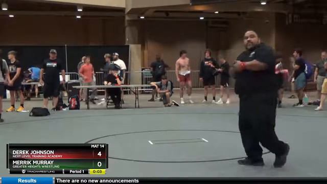 16U Boys 152 Derek Johnson Next Level Training Academy Vs Merrik Murray Greater Heights Wrestling