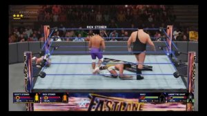 WWE 2k19 - The Steiner Brothers vs. Andre the Giant & Haku (WWE Tag Titles'88)