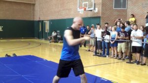 Martin Kampmann Shadowboxing at UFC Media Workout