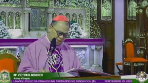 MAGANDANG HOMILY NI BISHOP: DALANGIN NG ISANG MAKASALANAN (SERMON SA UNANG LINGGO NG ADBYENTO, B)