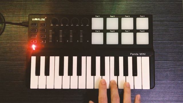 Blinding Lights - The Weeknd (MIDI Keyboard Cover)  Live Looping  Worlde Panda Mini