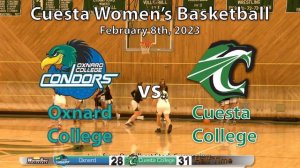 Cuesta College Women's Basketball vs. Oxnard College | LIVE