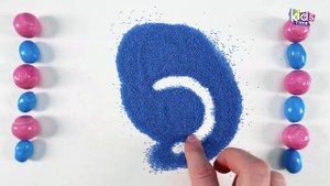 УЧИМ Цифры на Английском Языке для Детей из Яркого Песка!