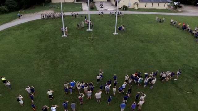 Camp Hugh Tayler Birch Tecumseh Council Flag Ceremony