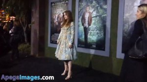 Alice Englert hits the black carpet at the premiere of 'Beautiful Creatures'