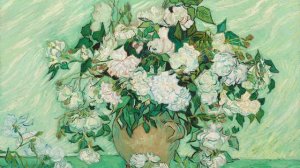 TV Art Screensaver Floral | Roses Van Gogh | Vintage Art TV Background | 4K Fine Art for your TV