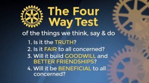 Rotary - Four Way Test