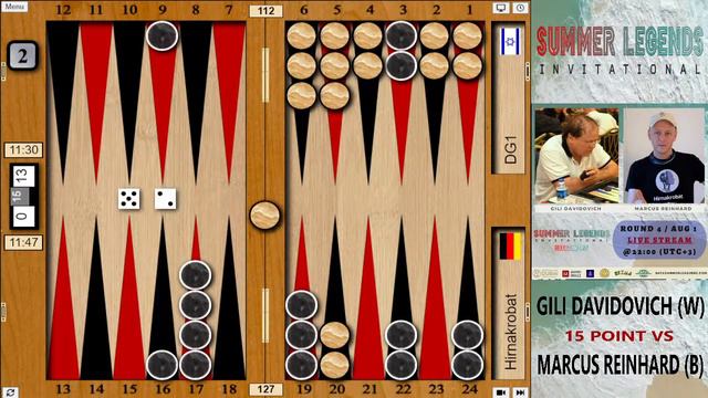 Gili Davidovich  against Marcus Reinhard  in Round 4 of Summer Legends Invitational 7