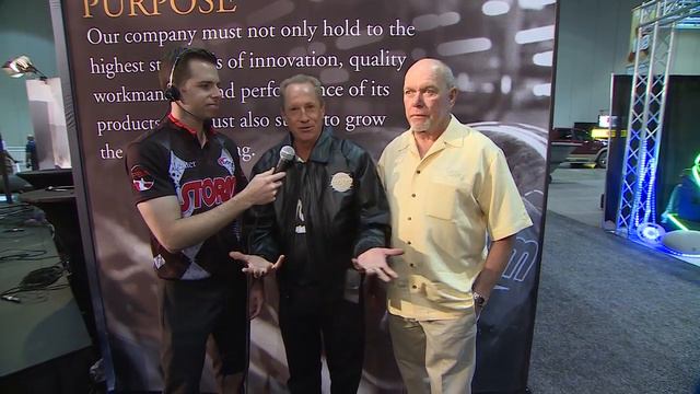Storm Live Norm Duke and Pete Weber  Jan Schmidt and Randy Pedersen talk at Bowl Expo