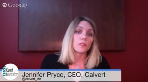Jennifer Pryce, CEO of the Calvert Foundation, with Forbes Contributor Devin Thorpe