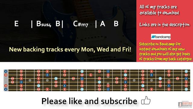 Sweet Soul Guitar Backing Track in E смотреть онлайн