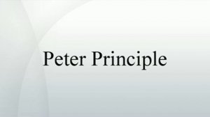 Peter Principle