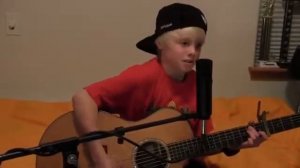 Rocketship   Shane Harper acoustic cover by 10 yr old Carson