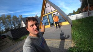 Как Остеклить Треугольный Домик