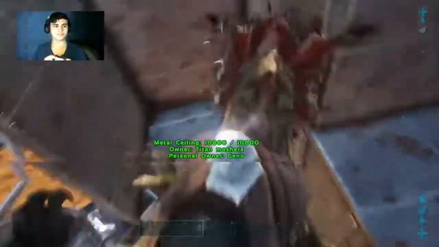 We fought the Desert Titan in Ark Extinction Palmer and William