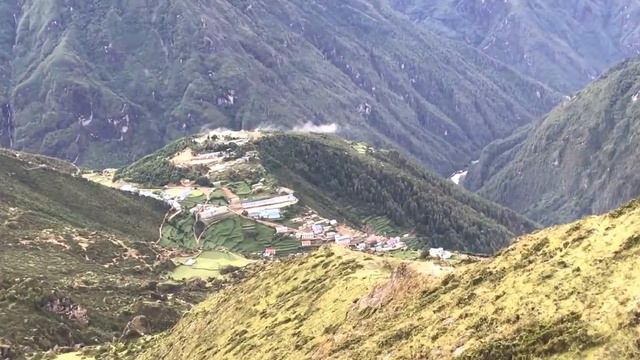 View From Hillary Memorial View Point (Ghong Ri)  Approx. 4,100 Mtrs.
