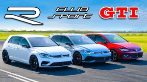 Кто победит в заезде: новый Golf GTI или же старый Golf , а может Clubsport?