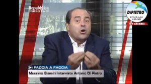 Berlusconi è Cesare - Di Pietro a RepubblicaTv