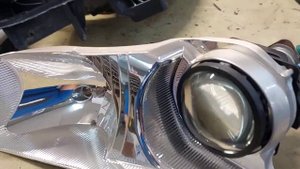 Установка biled линз Р1 в Renault Megane 2