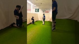 Front Foot work with new Cricketer 15 year old Kieran