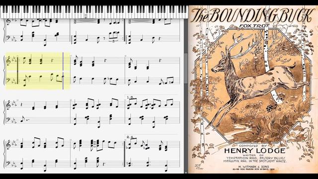 The Bounding Buck by Henry Lodge (1918, Ragtime piano) смотреть онлайн