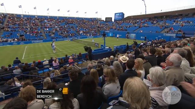 Highlights of Thiemo De Bakker v Tomas Berdych at the Aegon Championships смотреть онлайн