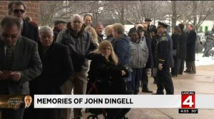 Residents remember former Michigan Rep. John Dingell at visitation in Dearborn