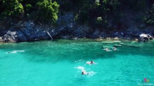 Cruise by boat, Thassos, Greece - Drone 4K