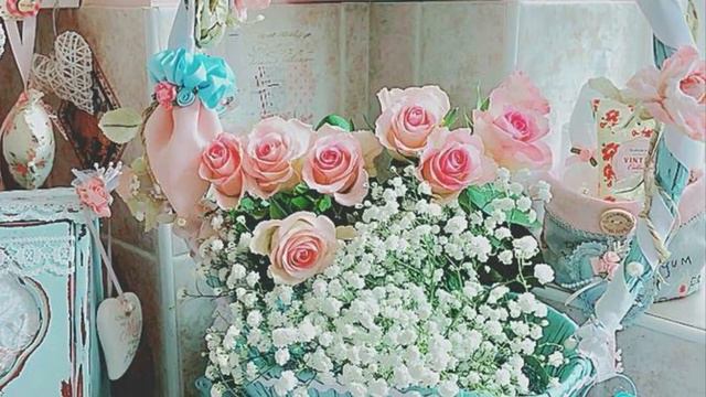 Candy Colours shabby chic kitchen. смотреть онлайн