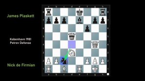 EPIC CHESS GAME : NICK DE FIRMIAN vs JAMES PLASKETT - 1985 KOBENHAVN  #chess