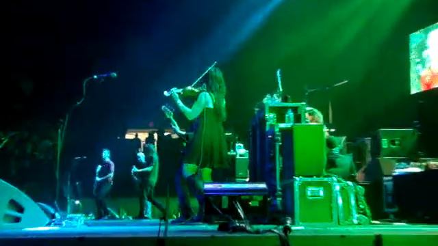 Padma Lakshmi On Stage at Foo Fighters Show