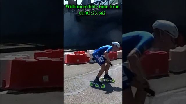 Bart Swings -Speed Skating Winner of Rennes sur roulettes 2023 (Powerslide)