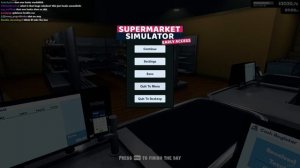 -_- time for work fml | Supermarket Simulator