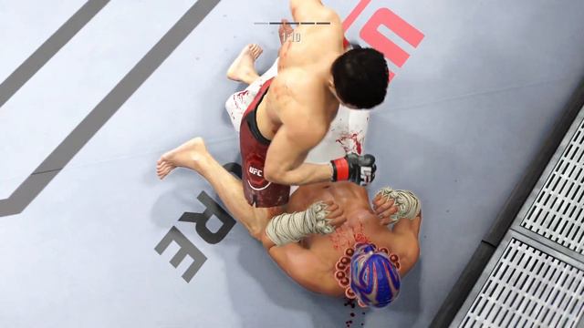 UFC Chan Sung Jung vs. Luchador Fight with a terrifying professional wrestler!