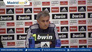 Rueda de prensa de Jose Mourinho (press conference) previa Alcoyano - Real Madrid