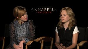 Talitha Bateman, Lulu Wilson Interview for “ANNABELLE: CREATION”