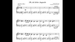 "Oh, du lieber Augustin" | Piano Solo Demo | Sheet Music Available