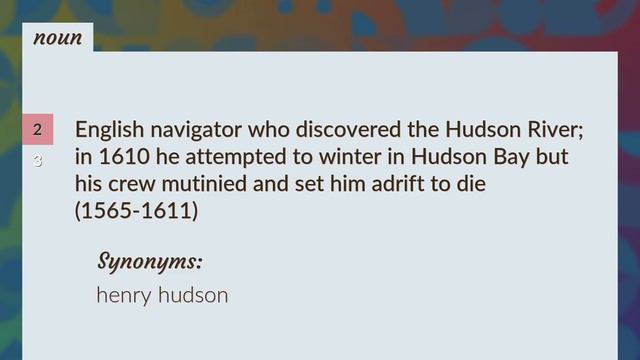 Hudson | meaning of Hudson смотреть онлайн